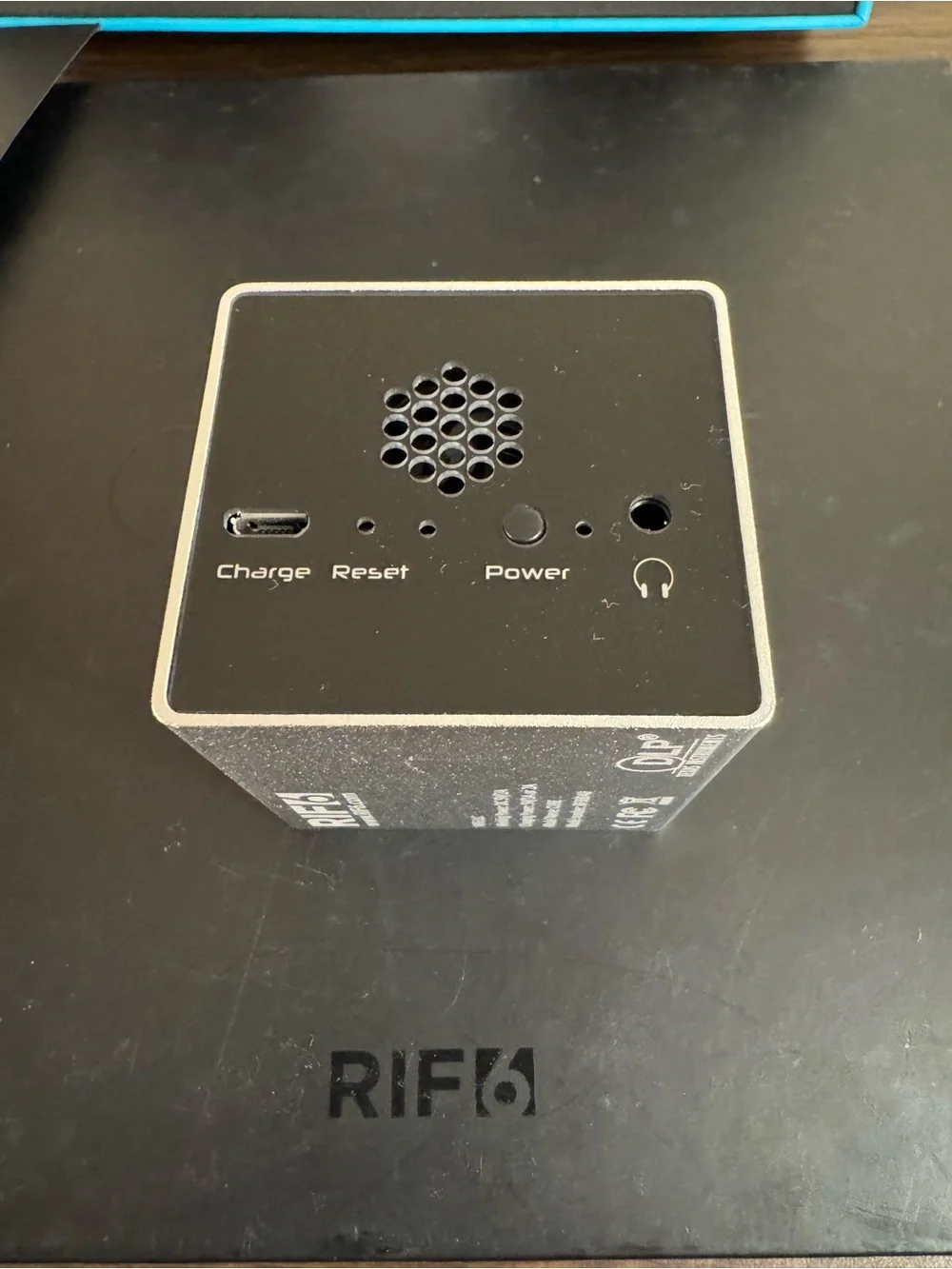 RIF6 Cube Mobile Projector Mini Portable Pico Projector w/ Box Remote Tripod